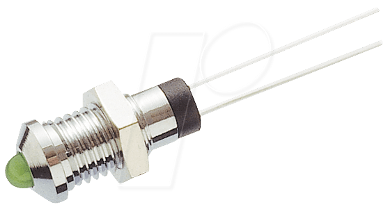LED 103 A RT - LED, bedrahtet, 3 mm, rot, Außenrefl., Ø6 mm, 15 mcd, 50° von Signal Construct