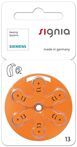 120 Stück (20 Blister) Siemens Signia Typ 13 Hörgerätebatterie Zinc Air P13 PR48 ZL2 mit 2 Stück LUXTOR® Reinigungstücher für Hörgeräte und Otoplastiken von Signia