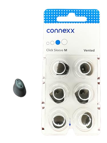 Signia / Connexx Kuppeln für Hörgeräte von CIC, ITC und RIC, mittelgroß, belüftet, 6 Stück von Signia