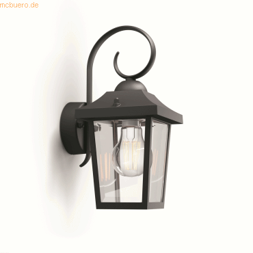 Signify Philips Buzzard Wandleuchte BE exkl LM 1x60W Schwarz Signify Philips Buzzard Wandleuchte BE exkl LM 1x60W Schwarz von Signify