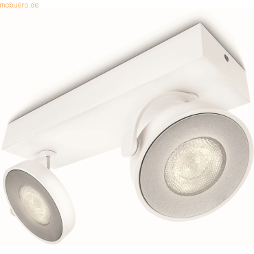 Signify Philips Clockwork LED Spot 2flg 1000lm WarmGlowDimmen Weiß von Signify