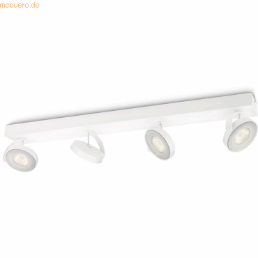 Signify Philips Clockwork LED Spot 4flg 2000lm WarmGlowDimmen Weiß von Signify