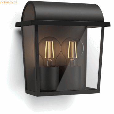 Signify Philips Harvest Wandleuchte BE exkl LM 2x42W Schwarz Signify Philips Harvest Wandleuchte BE exkl LM 2x42W Schwarz von Signify