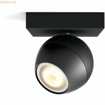 Signify Philips Hue White Amb. Buckram Spot 1 flg. schwarz 350lm DS Signify Philips Hue White Amb. Buckram Spot 1 flg. schwarz 350lm DS von Signify