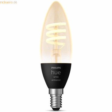 Signify Philips Hue White Amb. E14 Filament Einzelpack Signify Philips Hue White Amb. E14 Filament Einzelpack von Signify
