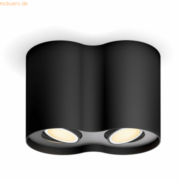 Signify Philips Hue White Amb. Pillar Spot 2 flg. schwarz 2x350lm DS Signify Philips Hue White Amb. Pillar Spot 2 flg. schwarz 2x350lm DS von Signify
