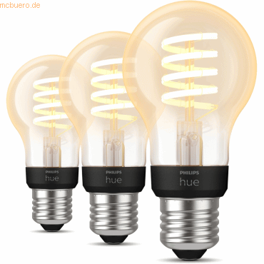 Signify Philips Hue White Ambiance E27 Filament 3erPack von Signify