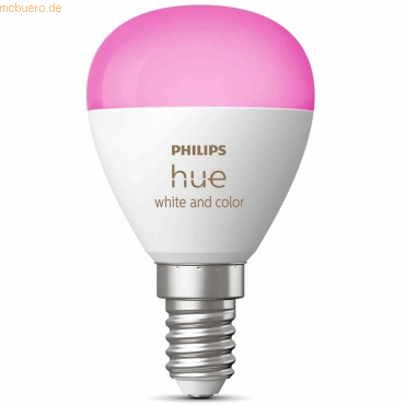 Signify Philips Hue White&Col. Amb. E14 Luster Tropf Einzeplack 470lm von Signify