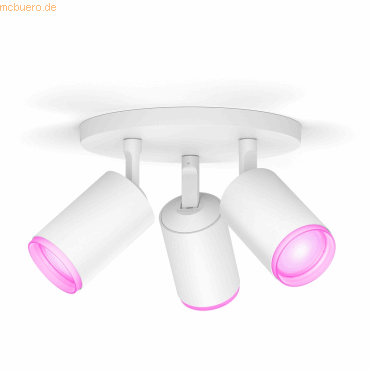Signify Philips Hue White&Col. Amb. Fugato Spot 3 flg. weiß 3x4.2W von Signify