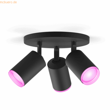 Signify Philips Hue White&Col. Amb. Fugato Spot 3flg schwarz 3x4.2W von Signify