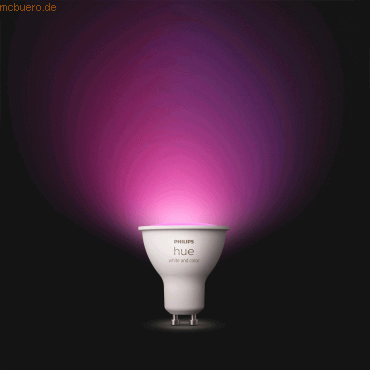 Signify Philips Hue White & Col. Amb. GU10 Einzelpack 350lm. Signify Philips Hue White & Col. Amb. GU10 Einzelpack 350lm. von Signify