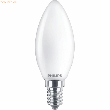Signify Philips LED Classic WarmGlow B35 Kerzenlampe 40W E14 Matt dimm von Signify