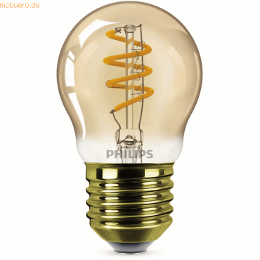 Signify Philips LED Lampe Vintage Tropfen 15W E27 Gold 1er P von Signify