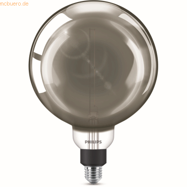 Signify Philips LED Lampe Vintage XL-Globe 25W E27 dimmbar smoky 1er von Signify