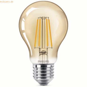 Signify Philips LED classic Dekolampe Gold 35W E27 Warmweiß Birne von Signify