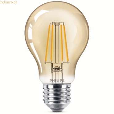 Signify Philips LED classic Dekolampe Gold 35W E27 Warmweiß Birne von Signify