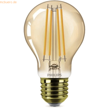 Signify Philips LED classic Dekolampe Gold 40W E27 warmweiß Birne von Signify