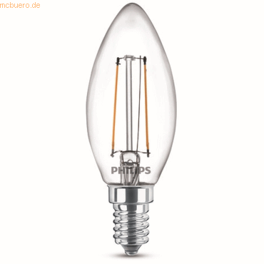 Signify Philips LED classic Lampe 25W E14 Kerze Warmw 250lm klar 2erP Signify Philips LED classic Lampe 25W E14 Kerze Warmw 250lm klar 2erP von Signify
