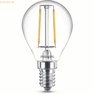 Signify Philips LED classic Lampe 25W E14 Tropfe Warmw 250lm klar 1erP von Signify