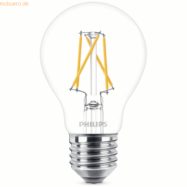 Signify Philips LED classic Lampe 3in1 60W E27 Warmw Glas klar 1er P von Signify