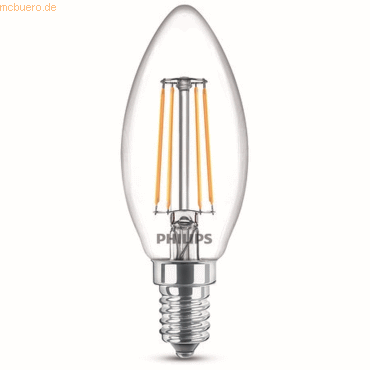 Signify Philips LED classic Lampe 40W E14 Kerze Warmw 470lm klar 2erP Signify Philips LED classic Lampe 40W E14 Kerze Warmw 470lm klar 2erP von Signify