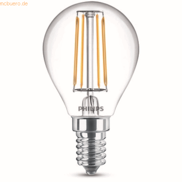 Signify Philips LED classic Lampe 40W E14 Tropf Warmw 470lm klar 2erP- von Signify