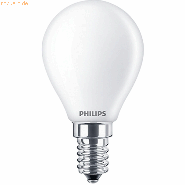 Signify Philips LED classic Lampe 40W E14 warmw 470lm Tropf weiß 1erP von Signify