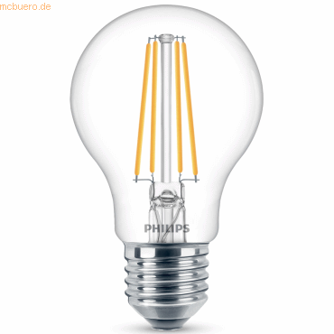 Signify Philips LED classic Lampe 60W E27 Kaltweiß 850lm klar 6er P von Signify