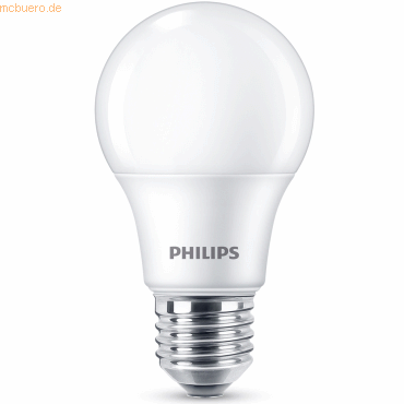 Signify Philips LED classic Lampe 60W E27 Warmw 806lm Plaste weiß 2erP von Signify