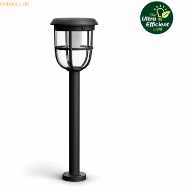 Signify Philips Outdoor A-Label Solar Radii Sockelleuchte Spiess sw Signify Philips Outdoor A-Label Solar Radii Sockelleuchte Spiess sw von Signify