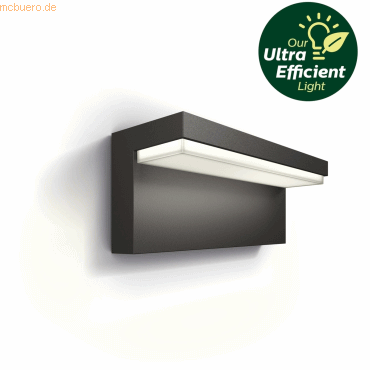 Signify Philips Outdoor A-Label Bustan Wand UE 3.8W 27K anth Signify Philips Outdoor A-Label Bustan Wand UE 3.8W 27K anth von Signify