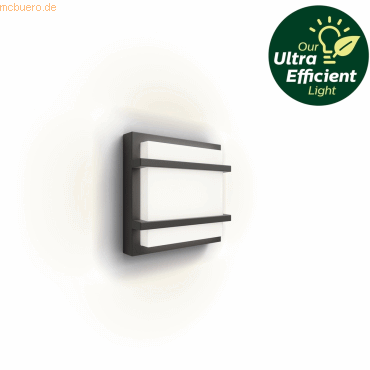 Signify Philips Outdoor A-Label Petronia Wand UE 3.8W 27K anth Signify Philips Outdoor A-Label Petronia Wand UE 3.8W 27K anth von Signify