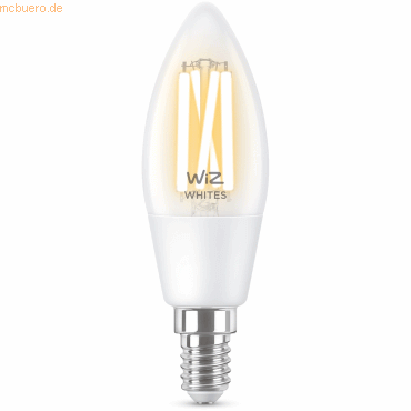 Signify WiZ Filament 40W E14 Kerzenform Clear Einzelpack- von Signify