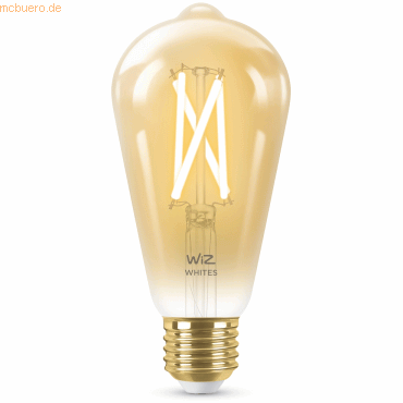 Signify WiZ Filament 50W E27 Edisonform Amber Einzelpack von Signify