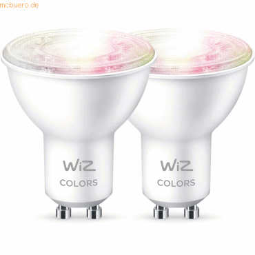 Signify WiZ White&Color 50W GU10 Reflektor Tunable matt Doppelpack von Signify