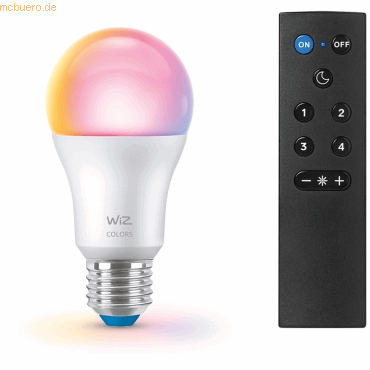 Signify WiZ White & Color 60W E27 A60 Standardform 1er +Remote Control von Signify