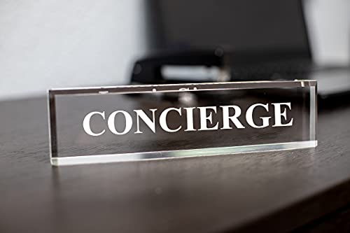 Concierge 5,1 x 20,3 cm, Acryl, transparent Concierge 5,1 x 20,3 cm, Acryl, transparent von Signs ByLITA