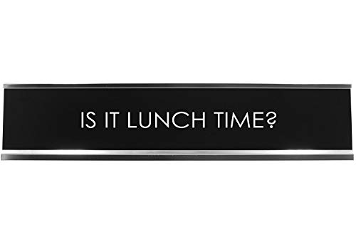 Signs ByLITA Schreibtischschild mit Aufschrift "Is It Lunch Time?" Signs ByLITA Schreibtischschild mit Aufschrift "Is It Lunch Time?" von Signs ByLITA