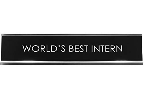 Signs ByLITA Schreibtischschild mit Aufschrift "World's Best Intern Novel" Signs ByLITA Schreibtischschild mit Aufschrift "World's Best Intern Novel" von Signs ByLITA