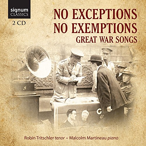 No Exceptions, No Exemptions - Lieder aus der Zeit des Ersten Weltkrieges von Signum Classics (Note 1 Musikvertrieb)