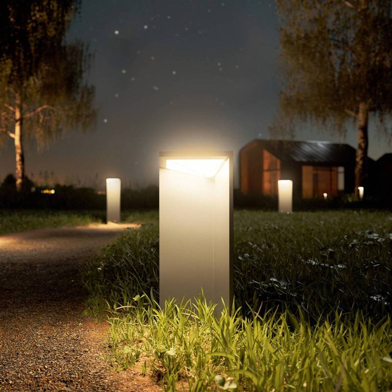 LED-Akku-Solarleuchte Nusolar anthrazit, Höhe 34cm von Sigor