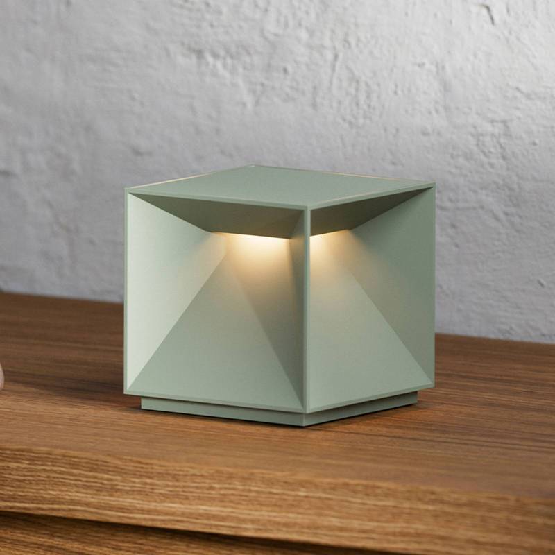 LED-Akku-Tischleuchte Nutalis, salbeigrün, IP54, dimmbar von Sigor