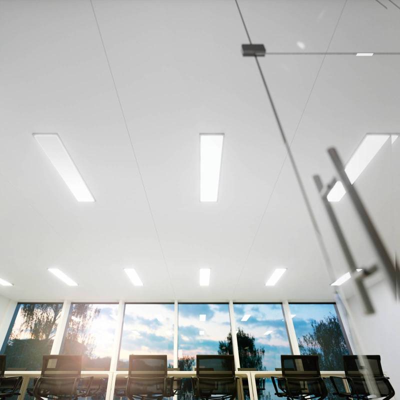 LED-Panel Fled, 4.320 lm, 120x30 cm, 115°, 3.000 K von Sigor