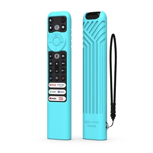 Schutzhülle Kompatibel mit Fernbedienung TCL RC902V FMR5, Fernbedienung hülle für TCL Google Android Smart QLED Voice TV RemoteControl Cover, Türkisblau von Sikai