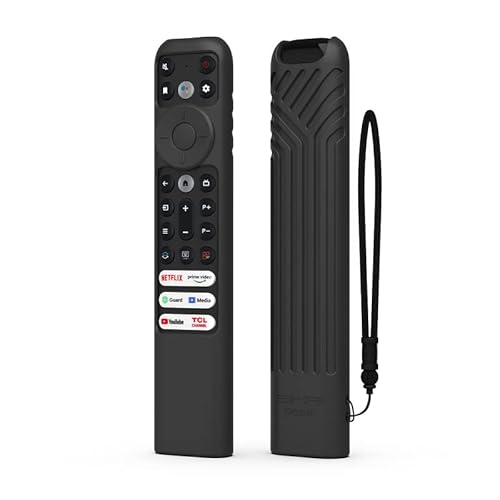 Schutzhülle Kompatibel mit Fernbedienung TCL RC902V FMR5, Fernbedienung hülle für TCL Google Android Smart QLED Voice TV RemoteControl Cover, schwarz von Sikai