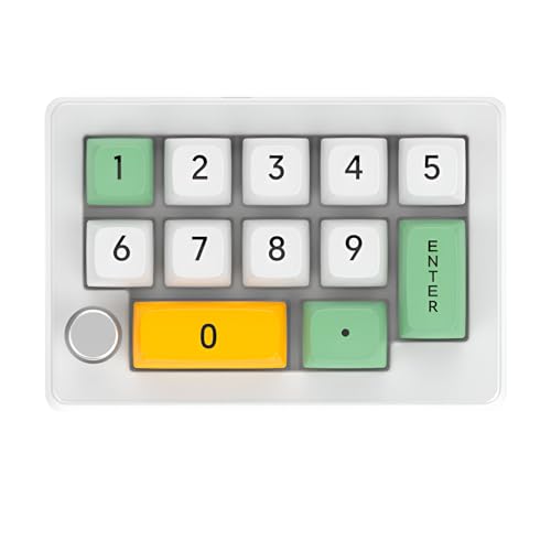 Sikai 13 Tasten Macro RGB Mechanische Tastatur, Hot-Swappable Gaming-Tastatur mit Knopf, roter Schalter, programmierbare mechanische Tastatur, anpassbare Tastenkombinationen für Gaming, Edition (Grün) von Sikai