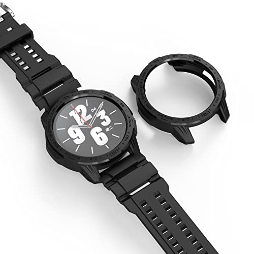 Sikai Schutzhülle mit Armband, kompatibel mit Xiaomi Watch S1 Active Schutzhülle, TPU-Schutzhülle mit Sportband für Xiaomi Watch S1 Active, vollständige Abdeckung (Cover + Armband, schwarz) von SIKAI CASE