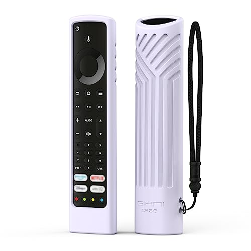 Sikai Universal-Hülle Kompatibel mit Toshiba CT-8565 Remote/JVC RM-C3253 Remote/Xiaomi Fire Smart TV F2/TCL YKF494-B204, Rutschfester Silikon-Fernbedienungshülle(Violett) von Sikai