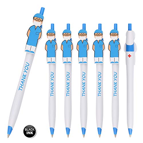 Sikao Niedliche Krankenschwester Kugelschreiber“Thank You”Geschenke für Krankenschwestern und medizinisches Personal, CNA Krankenpflege-Woche-Geschenke, Arzt (Blau 36er Pack) von Sikao