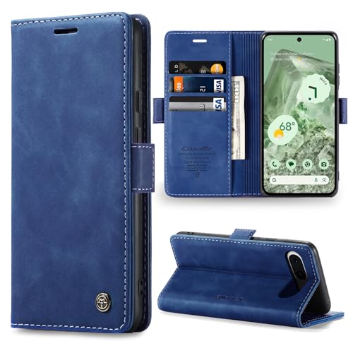 Sikoto Handyhülle für Google Pixel 8A Hülle Premium Leder Flip Klapphülle Brieftasche Kartenfach Standfunktion Magnetische Schutzhülle Tasche für Pixel 8A - Blau Sikoto Handyhülle für Google Pixel 8A Hülle Premium Leder Flip Klapphülle Brieftasche Kartenfach Standfunktion Magnetische Schutzhülle Tasche für Pixel 8A - Blau von Sikoto